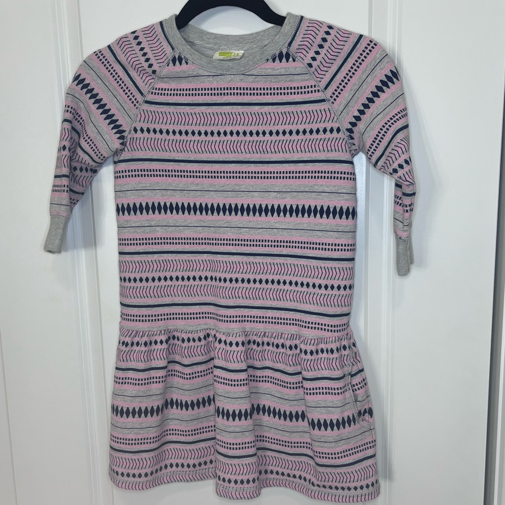 Girls Crazy 8 Terry Sweatshirt dress size Medium 7/8 Tunic with pockets